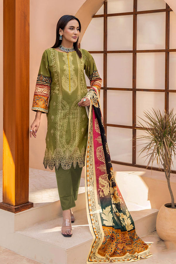 Meeral Bahaar Premium Lawn`26 D#1 (M Green)