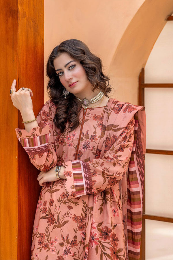 Meeral Bahaar Premium Lawn`26 D#1 (T Pink)