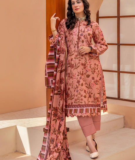 Meeral Bahaar Premium Lawn`26 D#1 (T Pink)