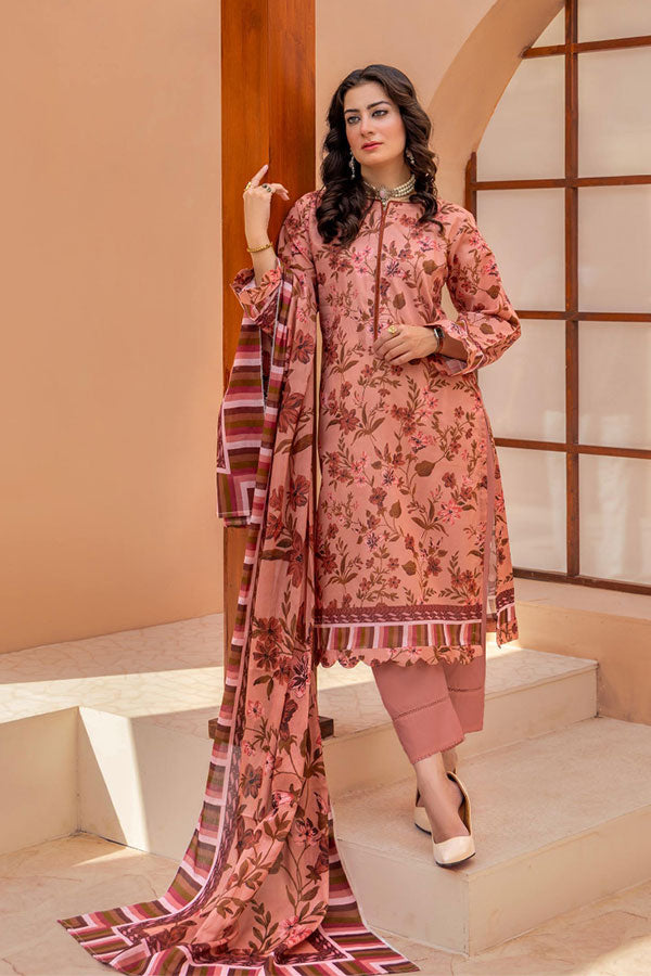 Meeral Bahaar Premium Lawn`26 D#1 (T Pink)