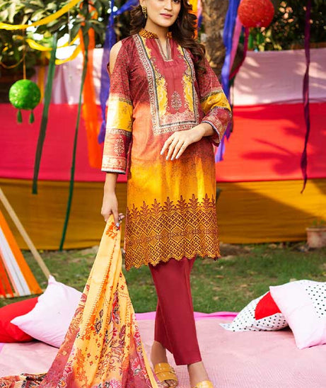 Mehar Emb Lawn Collection'22 D#5284