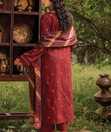 Mehfil Emb Khaddar Shawl`24 D#01