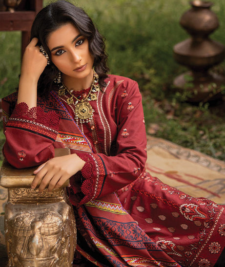 Mehfil Emb Khaddar Shawl`24 D#01