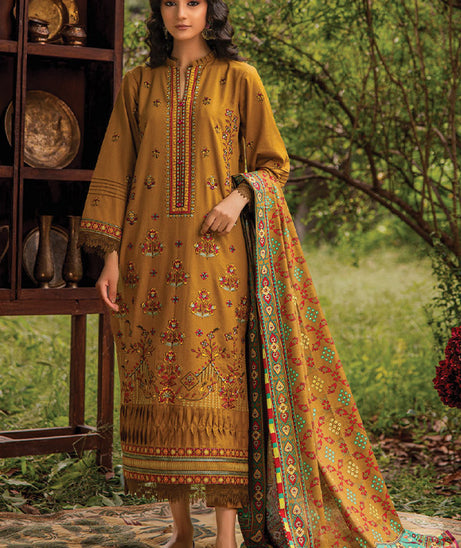 Mehfil Emb Khaddar Shawl`24 D#10
