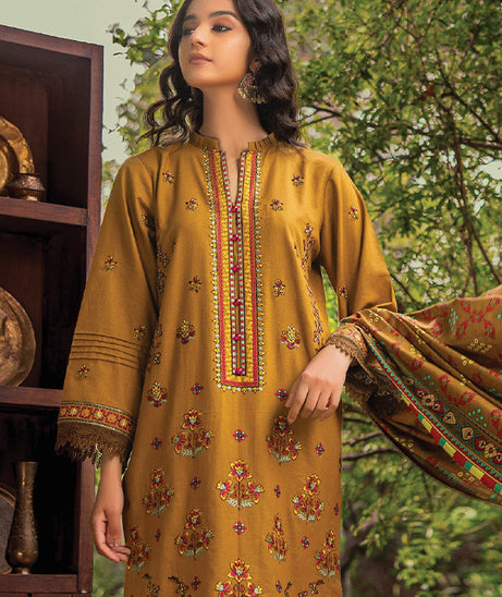 Mehfil Emb Khaddar Shawl`24 D#10