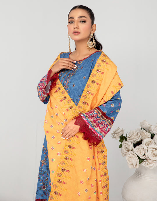 Rewayat Premium Wool Shawl'24 D#1