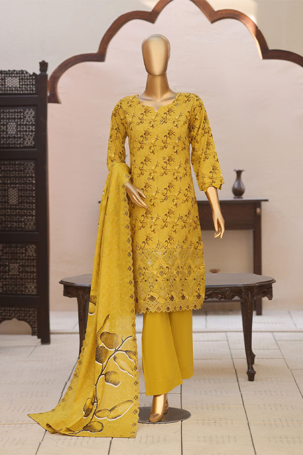 Mi Creation 4D Daman Lawn`26 D#1 (Mustard)