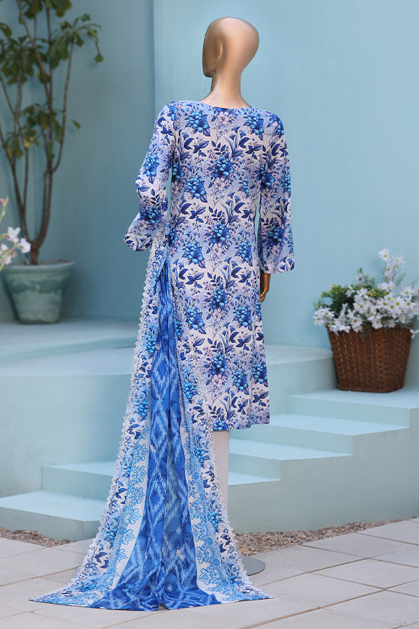 Mi Creation 4D Daman Lawn`26 Vol-2 D#01 BLUE