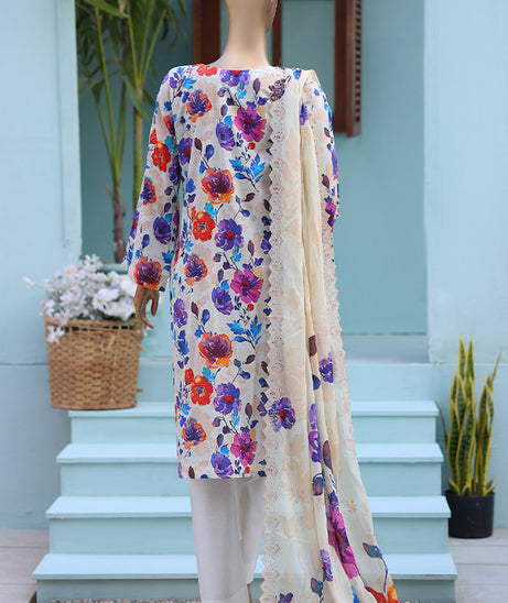 Mi Creation 4D Daman Lawn`26 Vol-2 D#01 FAWN