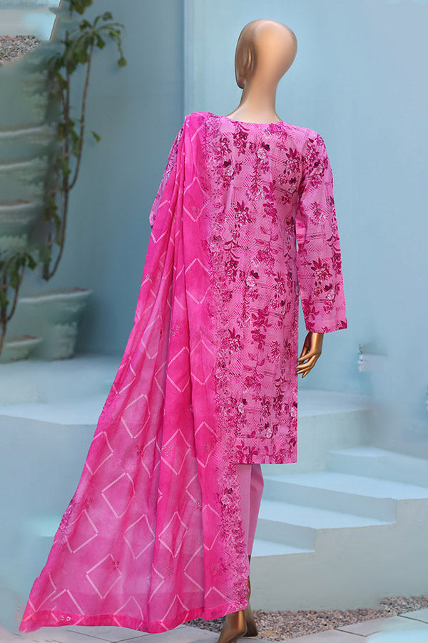 Mi Creation 4D Daman Lawn`26 Vol-2 D#01 PINK