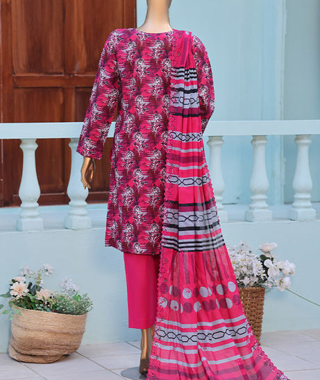 Mi Creation 4D Daman Lawn`26 Vol-2 D#01 SH-PINK