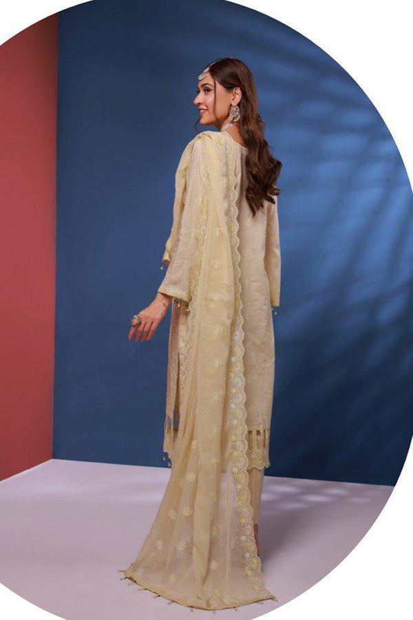 Mi Creation Bareeze Emb Lawn`24 (Golden)