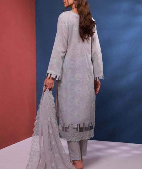 Mi Creation Bareeze Emb Lawn`24 (Grey)