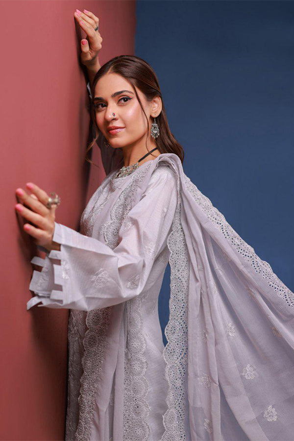 Mi Creation Bareeze Emb Lawn`24 (Grey)