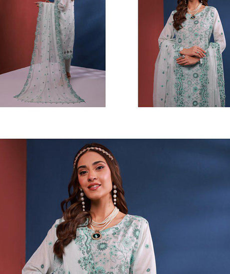 Mi Creation Bareeze Emb Lawn`24 (L Green)