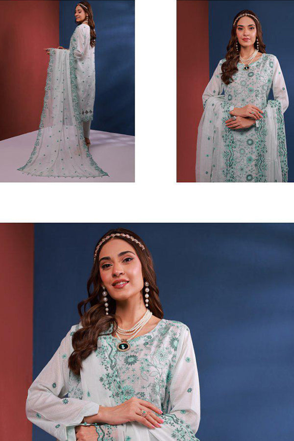 Mi Creation Bareeze Emb Lawn`24 (L Green)