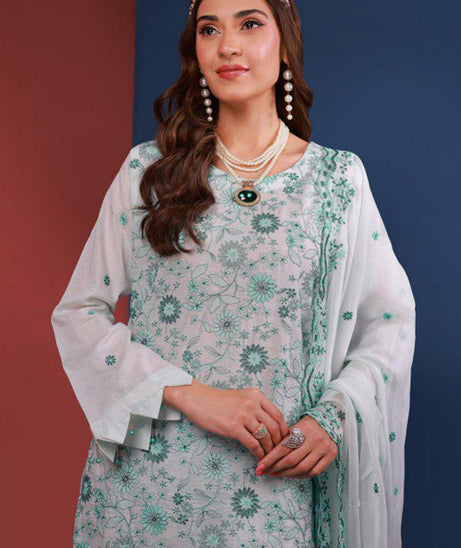 Mi Creation Bareeze Emb Lawn`24 (L Green)
