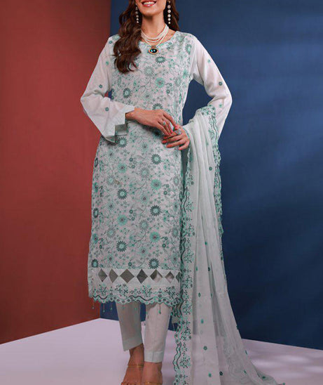 Mi Creation Bareeze Emb Lawn`24 (L Green)