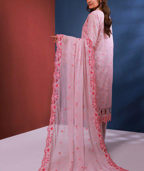 Mi Creation Bareeze Emb Lawn`24 (L Pink)