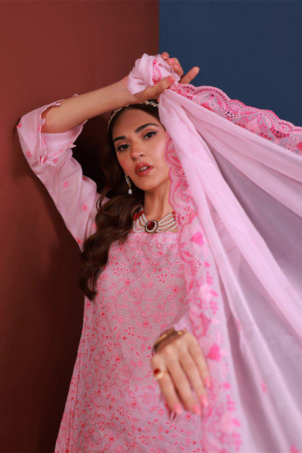 Mi Creation Bareeze Emb Lawn`24 (L Pink)