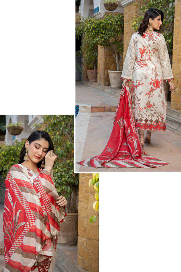 Mi Creation Chittyan Kalaiyaan Lawn`24 (Cream)
