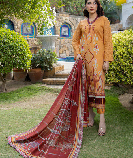 Mi Creation Chittyan Kalaiyaan Lawn`24 (Mustard)