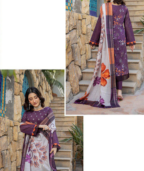 Mi Creation Chittyan Kalaiyaan Lawn`24 (Purple)
