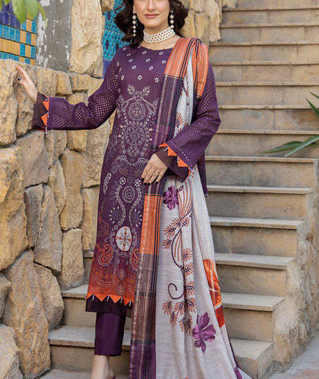 Mi Creation Chittyan Kalaiyaan Lawn`24 (Purple)