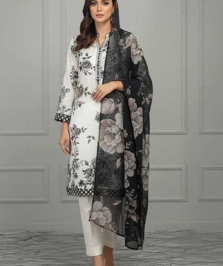 Mi Creation D/Print Lawn'26 D#1 (Black)