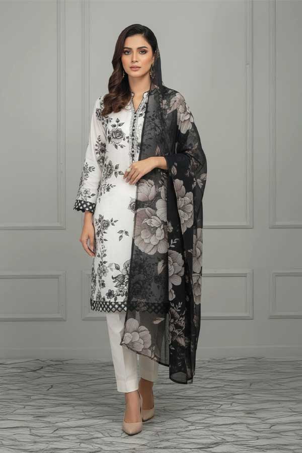 Mi Creation D/Print Lawn'26 D#1 (Black)