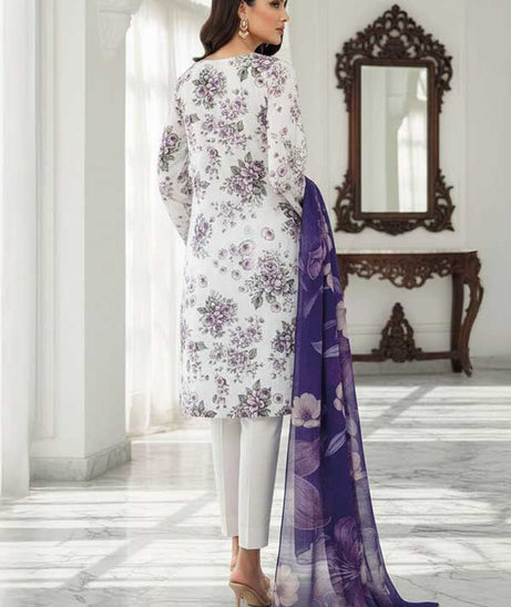 Mi Creation D/Print Lawn'26 D#1 (Purple)