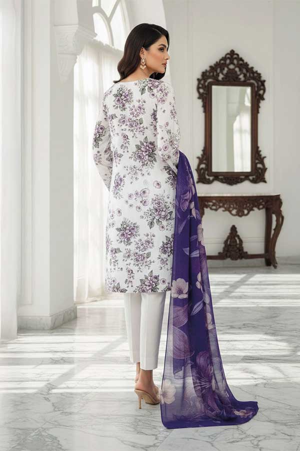 Mi Creation D/Print Lawn'26 D#1 (Purple)