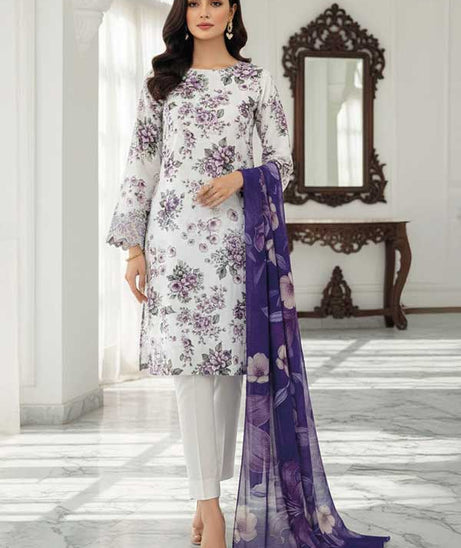 Mi Creation D/Print Lawn'26 D#1 (Purple)