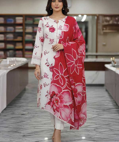 Mi Creation D/Print Lawn'26 D#1 (SH Pink)