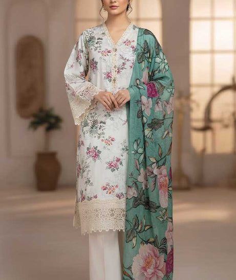 Mi Creation D/Print Lawn'26 D#1 (Sea Green)
