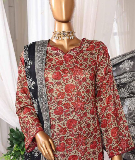 Mi Creation DR Prints Lawn`25 D#9631 (Red)