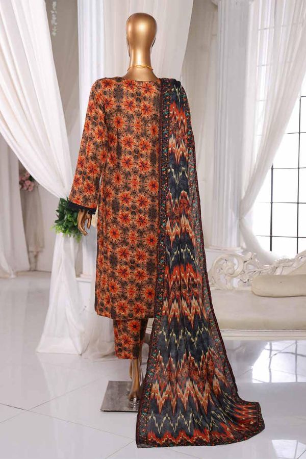 Mi Creation DR Prints Lawn`25 D#9651 (Brownish Grey)