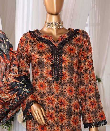 Mi Creation DR Prints Lawn`25 D#9651 (Brownish Grey)