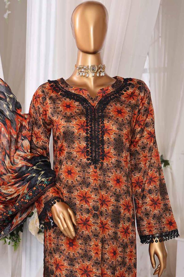 Mi Creation DR Prints Lawn`25 D#9651 (Brownish Grey)