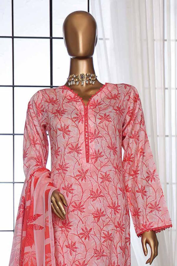 Mi Creation DR Prints Lawn`25 D#9661 (Pink)