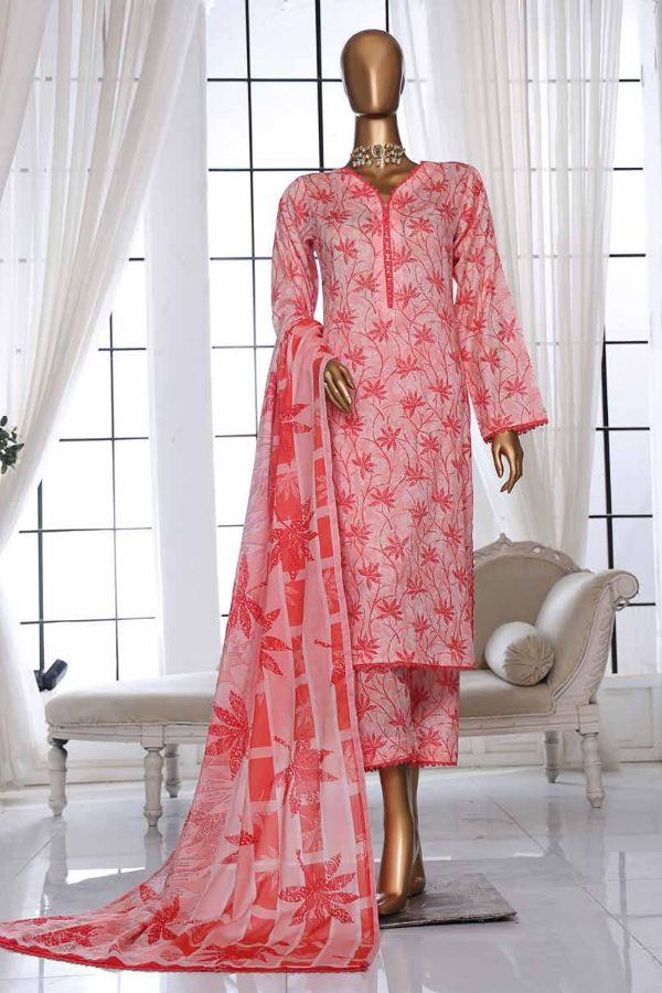 Mi Creation DR Prints Lawn`25 D#9661 (Pink)