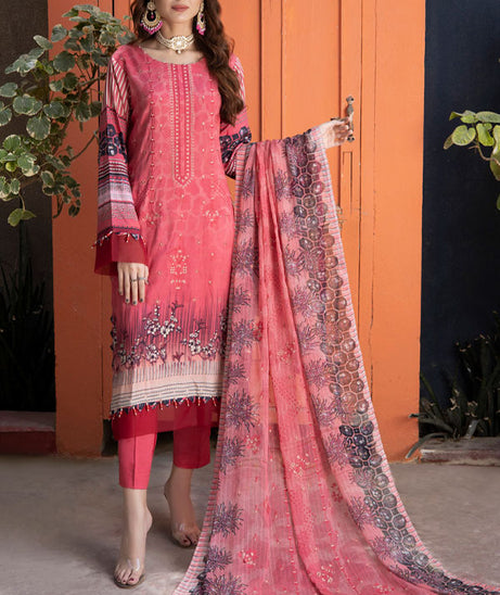 Mi Creation Jaal Series Viscose’23 (Pink)
