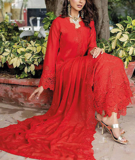 Mi Creation Kamila A/Viscose Schiffli`23 D#Red