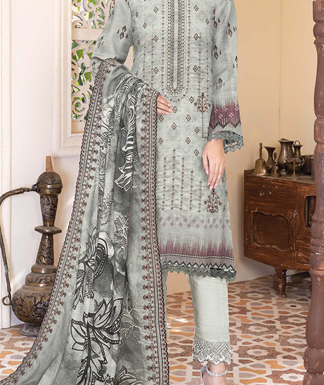 Khadija`s Mairah Karandi`24 (Vol-440) D#1 (Grey)
