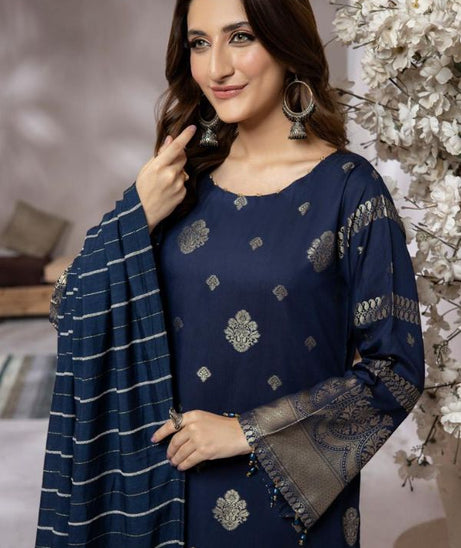 Mi Creation Makhmal Kari Airjet Viscose`23 (Blue)