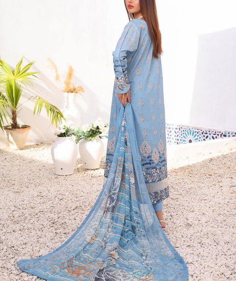 Mi Creation Motifz Lawn'24 (Blue Grey)
