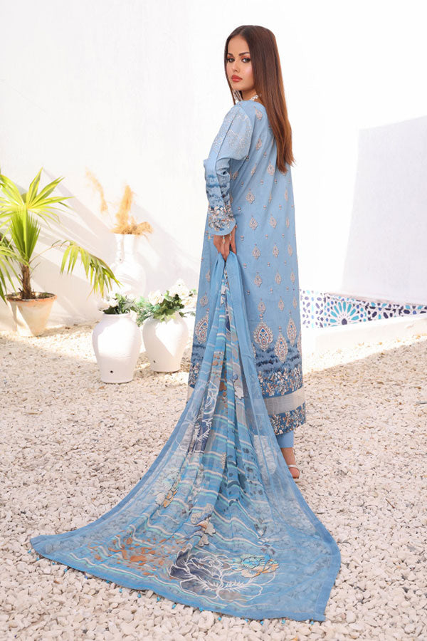 Mi Creation Motifz Lawn'24 (Blue Grey)