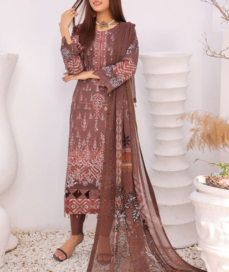 Mi Creation Motifz Lawn'24 (Brown)