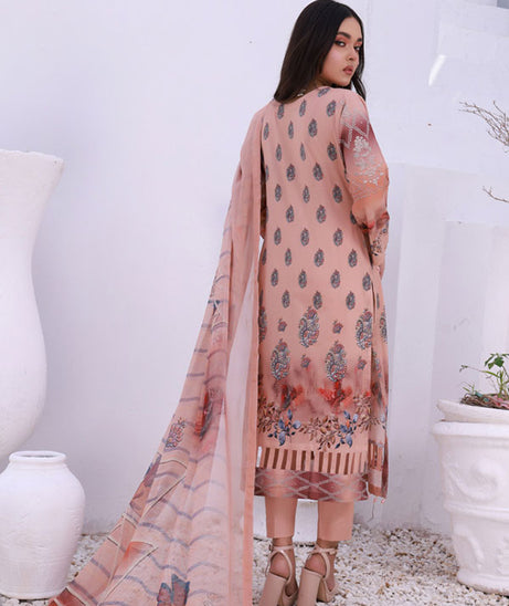 Mi Creation Motifz Lawn'24 (D Peach)