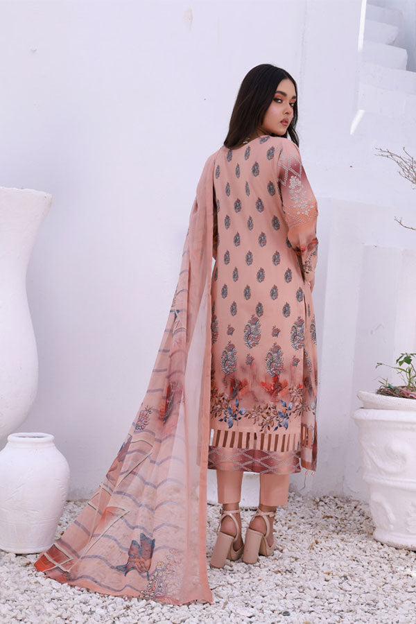 Mi Creation Motifz Lawn'24 (D Peach)